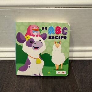 Bendon An ABC Recipe Kids Infant Toddler Baby Book - Purple and White